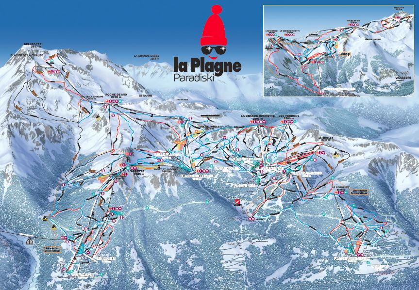 La Plagne Piste Map Ski Maps Resort Info PistePro, 41% OFF